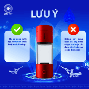 Lưu ý khi sử dụng Bình (tạo) nước giàu hydrogen