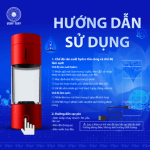 Cách sử dụng Bình (tạo) nước giàu hydrogen