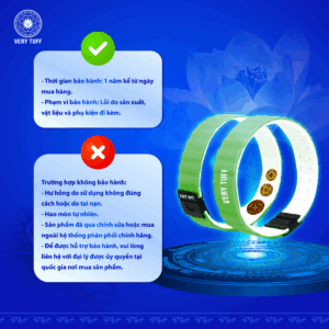 Bảo hành Vòng tay năng lượng chip lượng tử